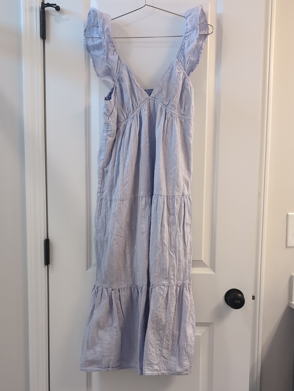 Altar'd State Light Purple Ruffle Strap Dress Size Large